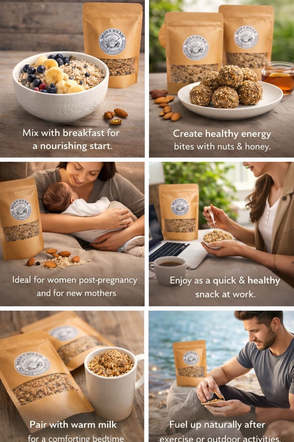 Panjeeri Health Mix | Roasted Nuts, Seeds & Natural Energy Blend